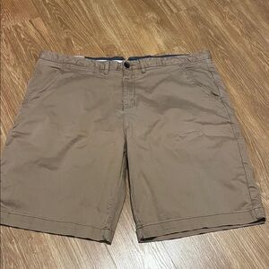 Jachs Men's Brown Flat Front Shorts khacki 10 inch inseam size 42